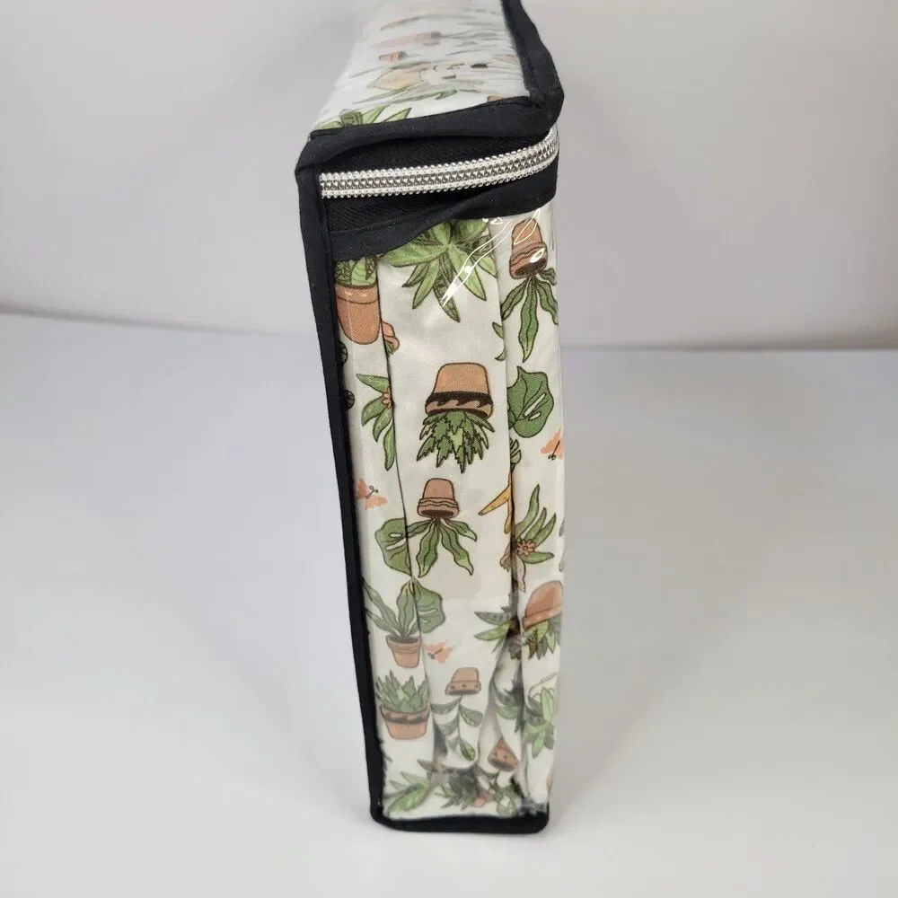 Cats Plants 4pc FULL Sheet Set Calico Orange Tabby Fern Aloe Monstera Succulents